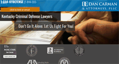 Desktop Screenshot of kentuckycriminaldefenseattorney.com